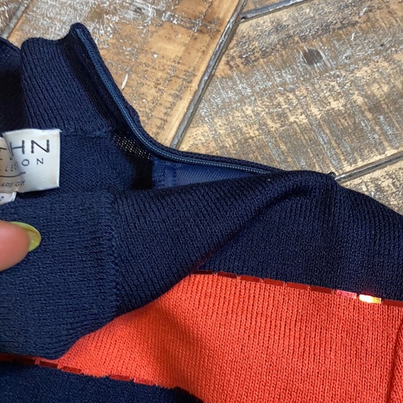 St. John vintage colorful sweater w/sequin accents - Picture 4 of 4